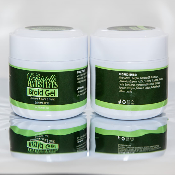 Extreme Hold Braid Gel for Cornrows, Locs, and Twists – Christelle ...