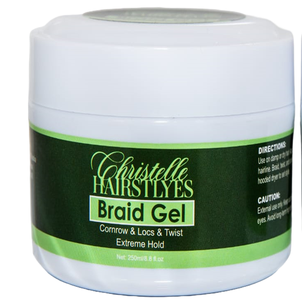 Extreme Hold Braid Gel for Cornrows, Locs, and Twists – Christelle ...